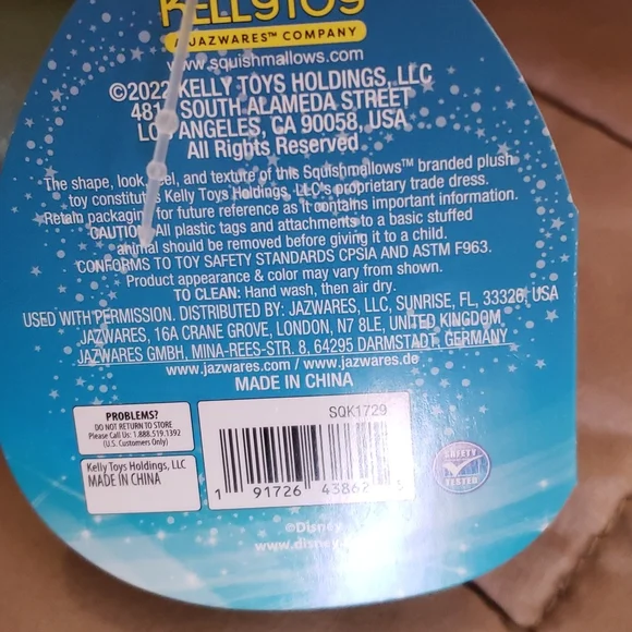 14 inch Squishmallow Tinkerbell plush - Picture 3 of 5